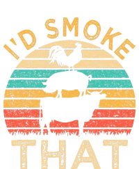 Funny BBQ Id Smoke That Barbeque Retro Grilling Cooling Performance Crew T-Shirt