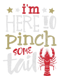 Funny Crawfish Boil Lover Im Here To Pinch Some Tailo In My Spare Time Flat Bill Trucker Hat