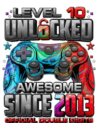 Level 10 Unlocked Awesome Since 2013 10th Birthday Gaming T-Shirt