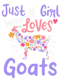 Goat Just A Girl Who Loves Goats Gift For Goat Lovers Yupoong Adult 5-Panel Trucker Hat