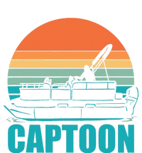 Funny Boating Captoon Pontoon Tritoon Captain Pontoon Boat T-Shirt