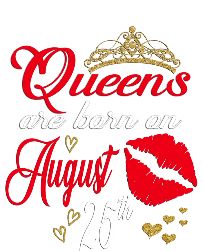 Cute Red Lip Print Queens Are Born On August 25th Virgo Gift Sustainable Knit Beanie