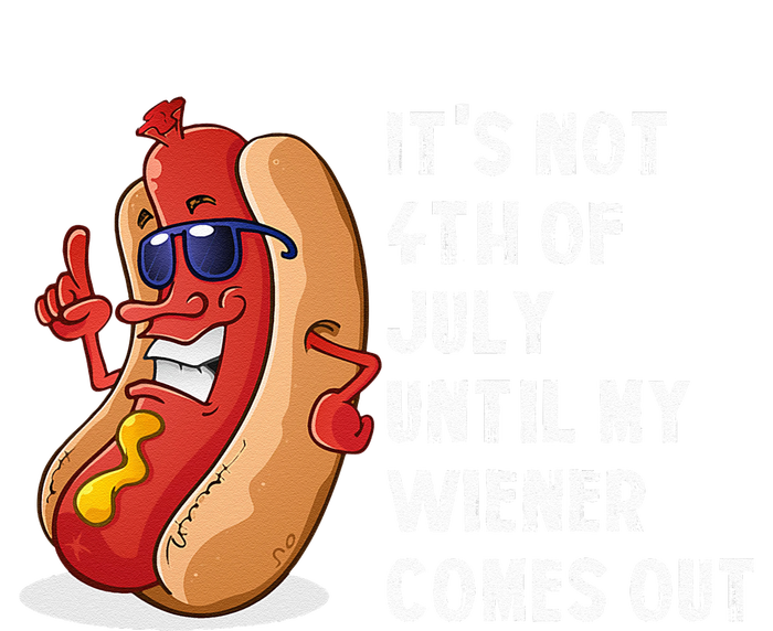 Funny Hotdog Its Not 4th Of July Until My Wiener Comes Out Kids Tie-Dye T-Shirt