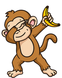 Monkey Dabbing Funny Bumper Sticker