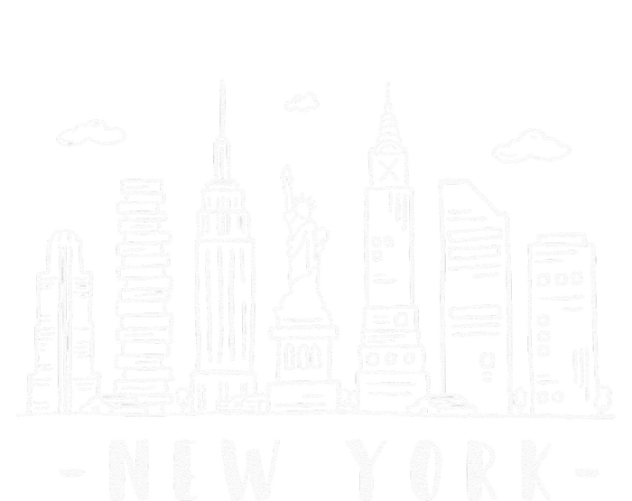 NYC New York City Manhattan Skylines Statue Of Liberty Cloud T-Shirt