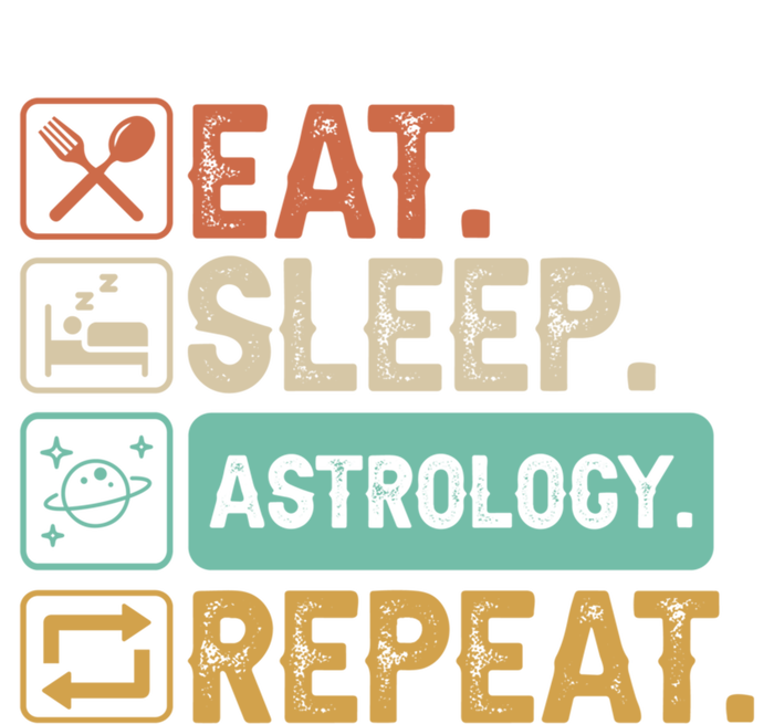 Eat Sleep Astrology Repeat Astrology Great Gift Women's Long Sleeve Flannel Pajama Set 