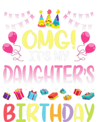 OMG Its My Daughters Birthday Happy To Me You Daddy Mommy Striped Beanie with Solid Band