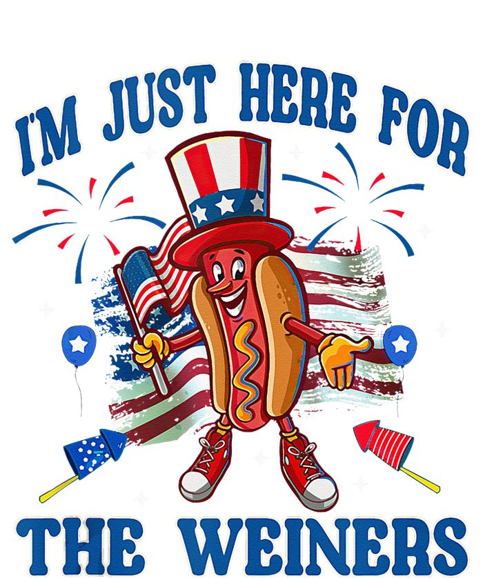 Patriotic Hot Dog Im Just Here For The Wieners 4th Of July Performance Sprint T-Shirt