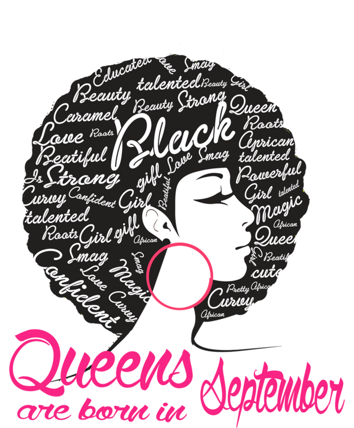 Funny Design Black Queen Was Born In September Gift Sweatshirt