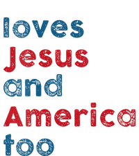 Womens Loves Jesus And America Too Patriotic  Proud Toddler Fine Jersey T-Shirt