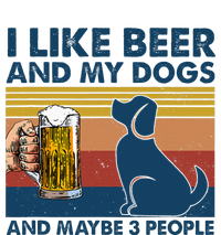 I Like Beer & My Dogs & Maybe 3 People Funny Hunter Drinker Hoodie