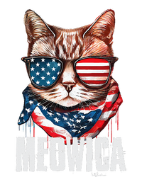 4th Of July Meowica American Flag Cat Tall Long Sleeve T-Shirt