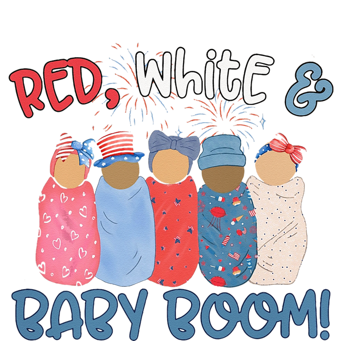 Red White And Baby Boom Happy 4th Of July Nicu Nurse Lover Performance Long Sleeve Polo