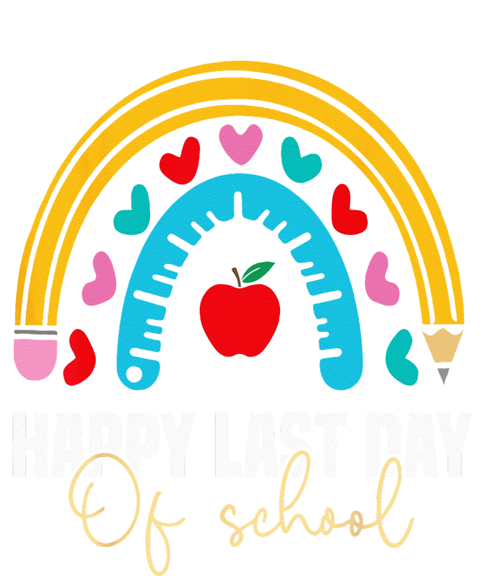 Happy Last Day of School Teacher Student Graduation Ladies Long Sleeve Shirt