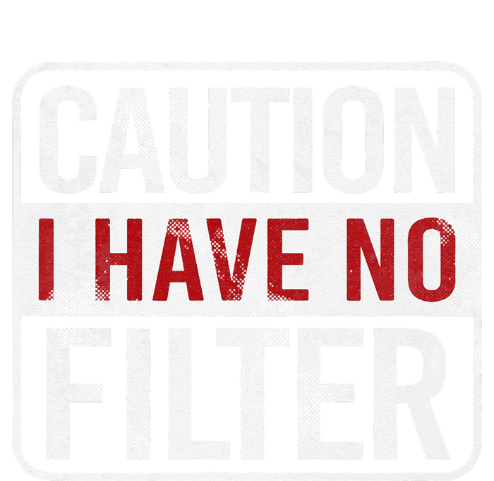 Caution I Have No Filter Funny Sarcastic Humor USA-Made Doggie Bandana