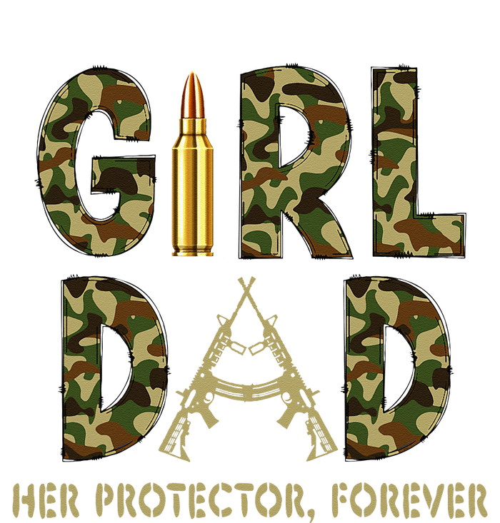 GirlDad Her protector Forever Proud Fathers Day T-Shirt