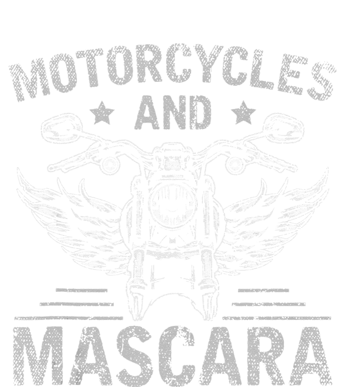 Funny Motorcycle Riding Women Mascara Biker T-Shirt