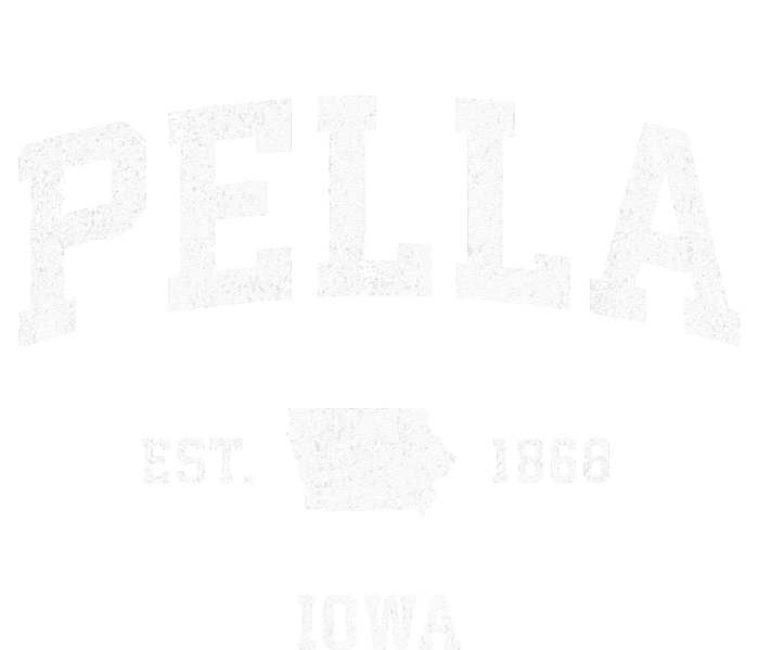 Pella Iowa IA Vintage Athletic Sports Design High Crown Mesh Back Trucker Hat