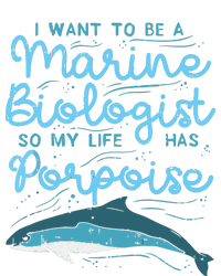 Cute My Life Has Porpoise Future Marine Biology Biologist Women's Racerback Cropped Tank