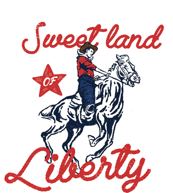 Liberty City Cow 4th of July Sweet Land Liberty Cow High Crown Mesh Back Trucker Hat