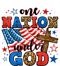 One Nation Patriotic Under God Flag 4th Of July Christian Metallic Star Ornament