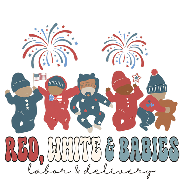 Red White and Babies Labor and Delivery Nurse 4th of July Tank Top