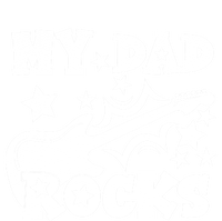 My Dad Rocks Funny Fathers Day Dad Vintage Gift T-Shirt