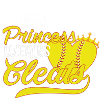 My Princess Wears Cleats Softball Dad Mom Baseball Player Great Gift T-Shirt