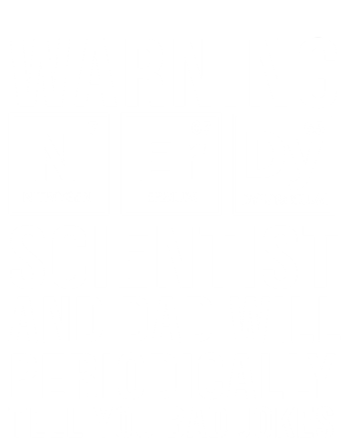 Nerdy Dad And Scientist Will Periodically Tell Bad Jokes Great Gift Women's V-Neck T-Shirt