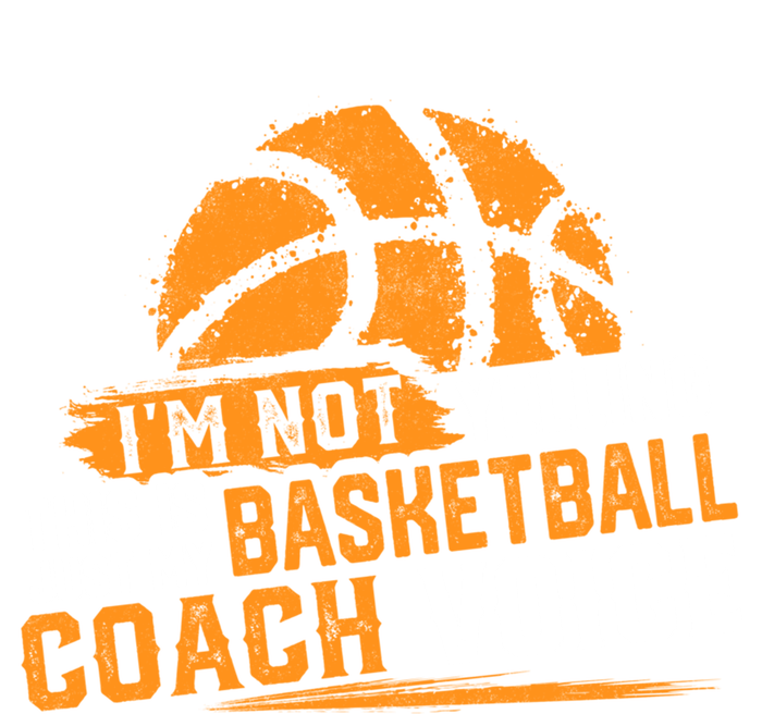 Not Yelling Basketball Coach Voice Funny Dad Mom Papa Mama Funny Gift V-Neck T-Shirt