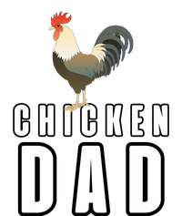 Chicken Dad Farmer Ladies Long Sleeve Shirt