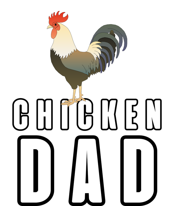 Chicken Dad Farmer Ladies Long Sleeve Shirt