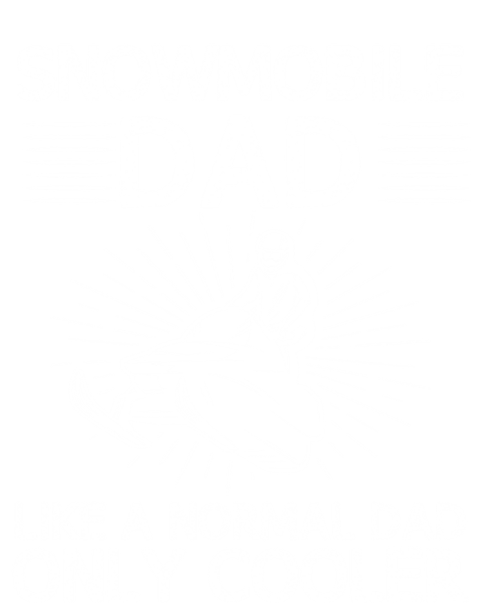 Snowmobile Dad Like A Normal Dad Only Cooler Snowmobiling Gift Tie-Dye Long Sleeve Shirt