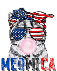 Patriotic Cat Meowica Bubblegum 4th of July Funny Cat Lover Mousepad