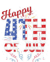 Fireworks Happy 4th Of July US Flag American 4th Of July Tall Hoodie