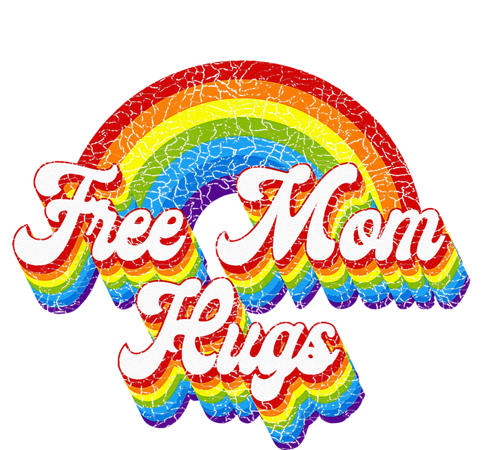 Free Mom Hugs Rainbow Retro LGBT Flag LGBT Pride Month Hoodie