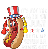 Funny Hotdog Its Not 4th Of July Until My Wiener Comes Out Women's Pullover Hoodie