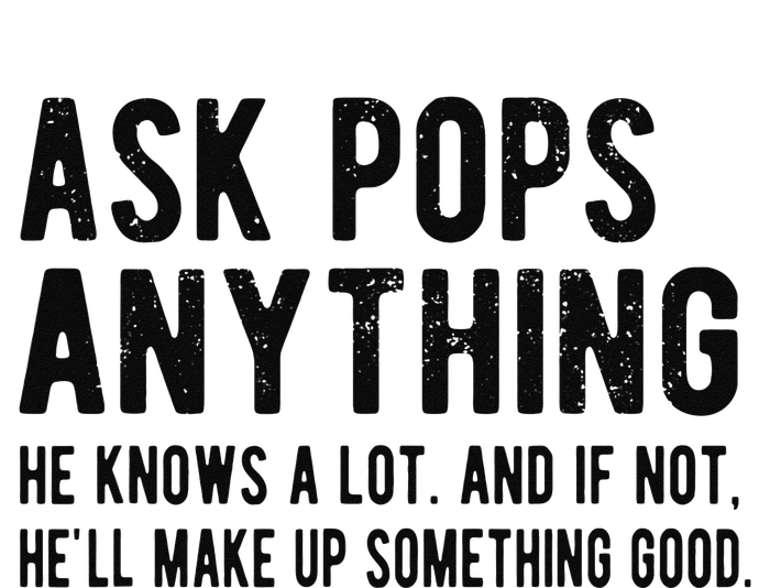 Ask Pops Anything Funny Pops Grandpa Kids Hoodie