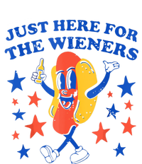 Hot Dog Im Just Here For The Wieners 4th Of July Funny T-Shirt