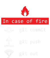 In Case Of Fire Git Commit Push Funny Programmer Women's Pullover Hoodie