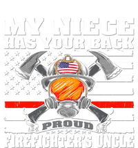 My Niece Has Your Back Proud Firefighters Uncle Funny Gift Ladies Essential Tank