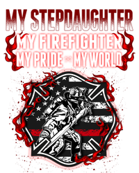 My Stepdaughter Is A Firefighter Hero Proud Fire Stepparent Funny Gift Valucap Bio-Washed Visor