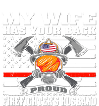 My Wife Has Your Back Proud Firefighter Husband Spouse Gift Cute Gift Valucap Bio-Washed Visor