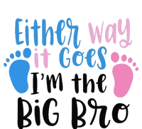 Either Way It Goes I'm The Big Bro Gender baby Reveal 25L Jumbo Tote