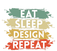 Eat Sleep Design Repeat Funny Architect Graphic Designer Insulated Varsity Jacket