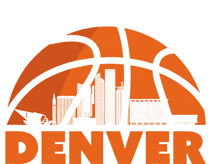 Denver City Skyline Colorado Basketball Fan Jersey Cooling Performance Crew T-Shirt