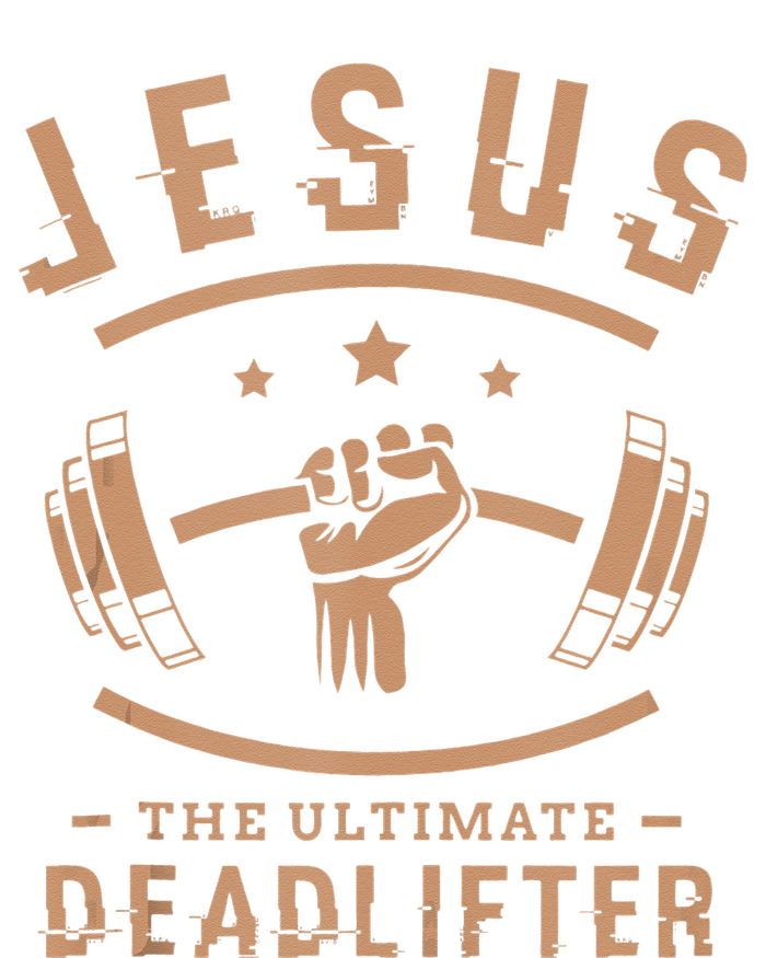 Jesus The Ultimate Deadlifter Gifts For A Fitness Fan Sustainable Bucket Hat