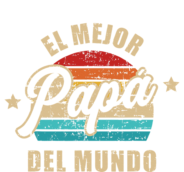 El Mejor Papá Del Mundo Para Dia Del Padre Vintage Retro Women's T-Shirt