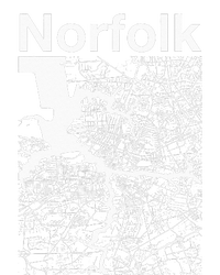 Norfolk Virginia Vintage Style Home City VA Street Map Kids Long Sleeve Shirt