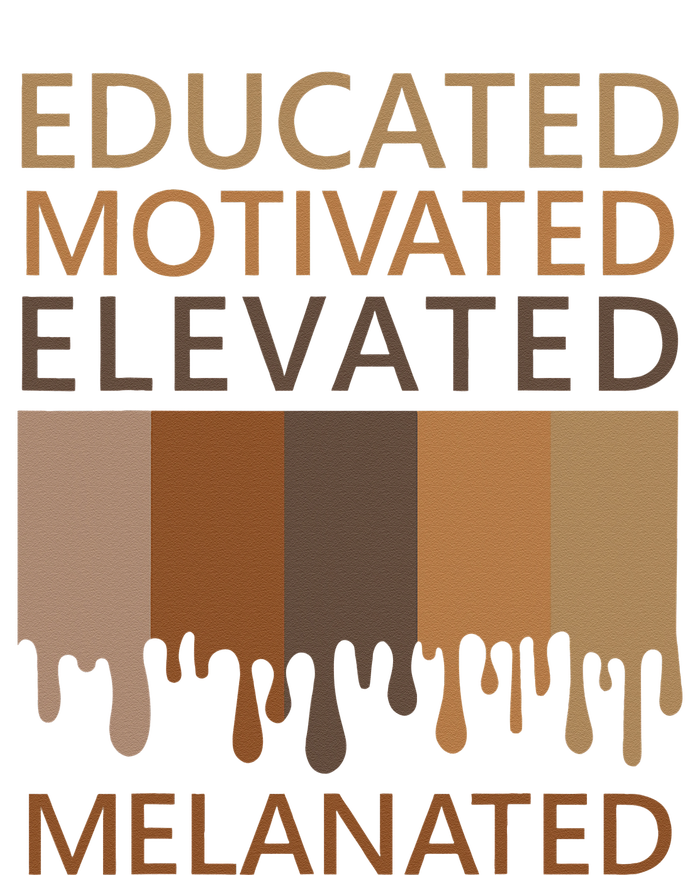 Educated Motivated Elevated Melanated Women's Fleece Hoodie